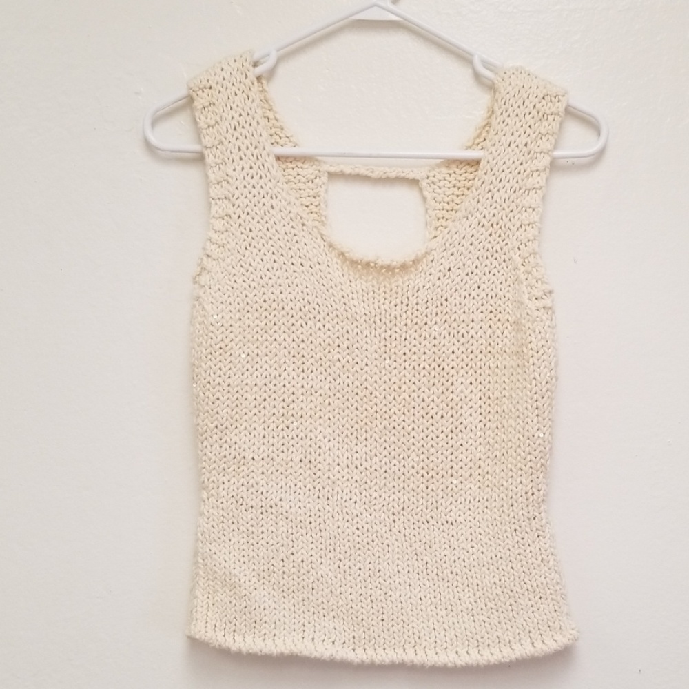 Escada Sleeveless Sweater W/Sequins Sz.36